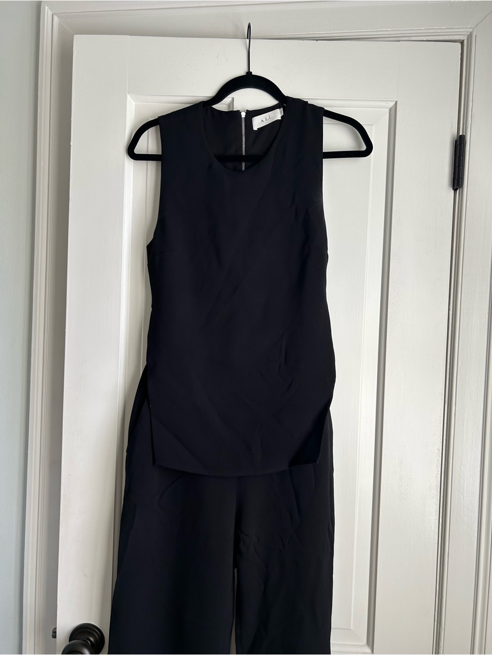 A.L.C. Women's Black Sleeveless Jumpsuit
